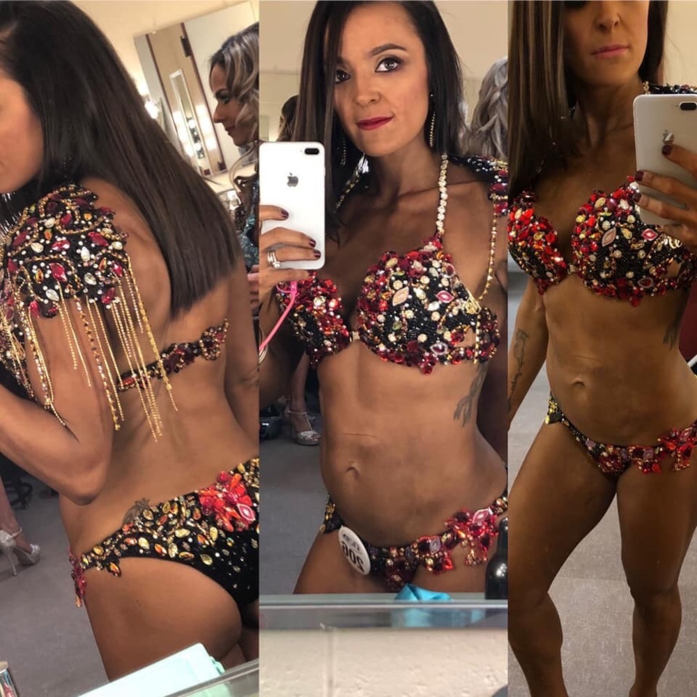 La Diva Couture fitness show suit! One of a kind!